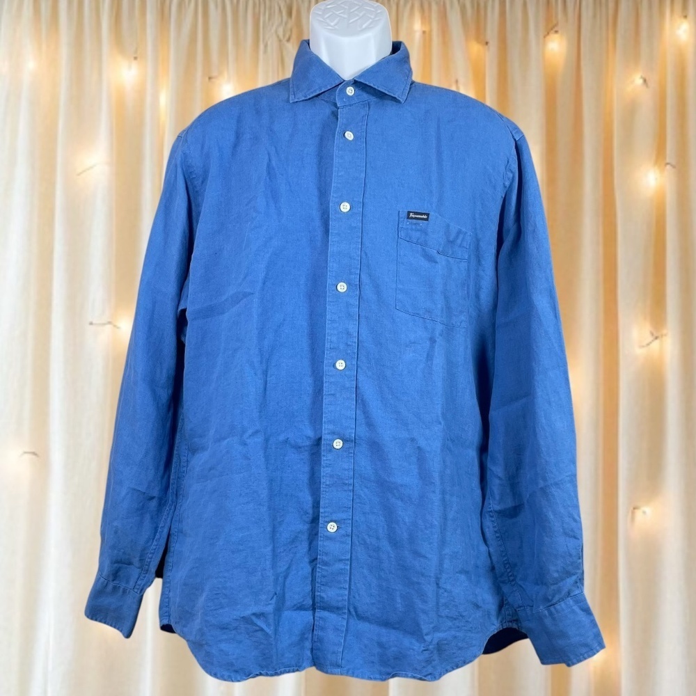 Faconnable Linen Button-down Shirt